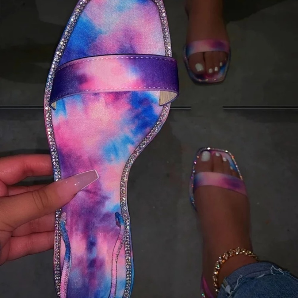 Tye-dye flats
